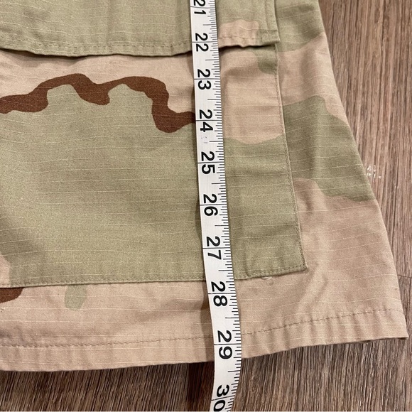 US NAVY SEABEES Desert Camo Camouflage Combat Ripstop Jacket Coat Mens M Regular - Picture 7 of 11